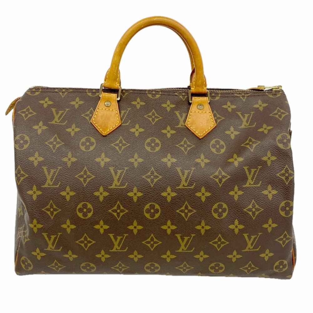 LOUIS VUITTON Brown Monogram Speedy 35 Bag